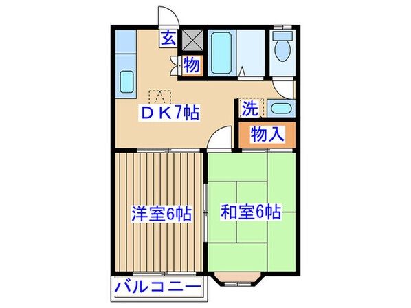 ラフォーレＳの物件間取画像